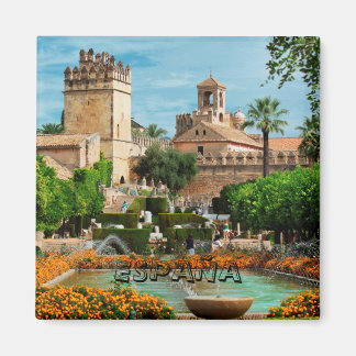 imán Jardines del Alcázar de Cordoba, España Magneet