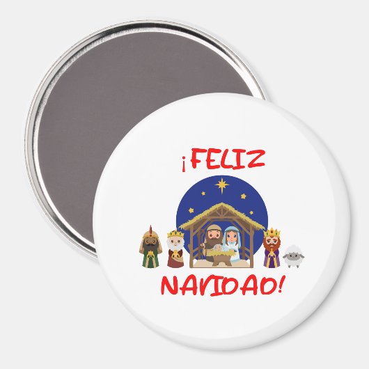 Imán navideño magneet (Voorkant / Achterkant)