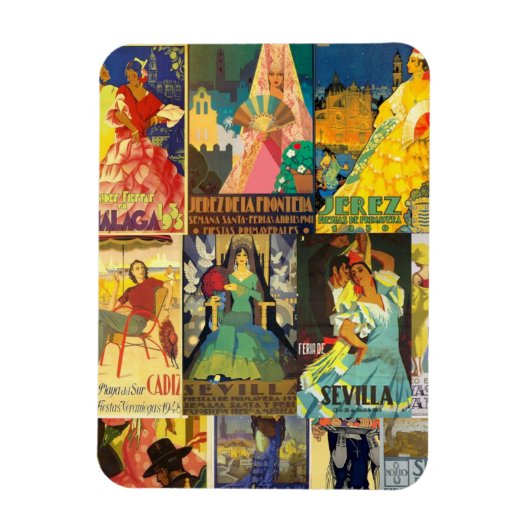 Iman Nevera Carteles de Feria y Fiestas Andalucia Magneet (Verticaal)