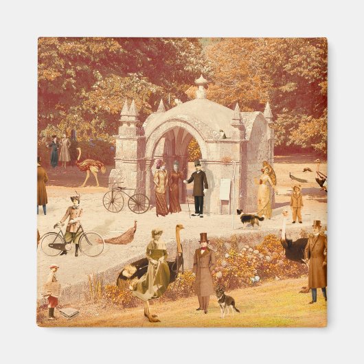 Imán Os Avestruzes de Ponte de Lima / The Ostriche Magneet (Voorkant)