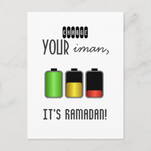 Iman Ramadan Islamic Islam motivatie Briefkaart