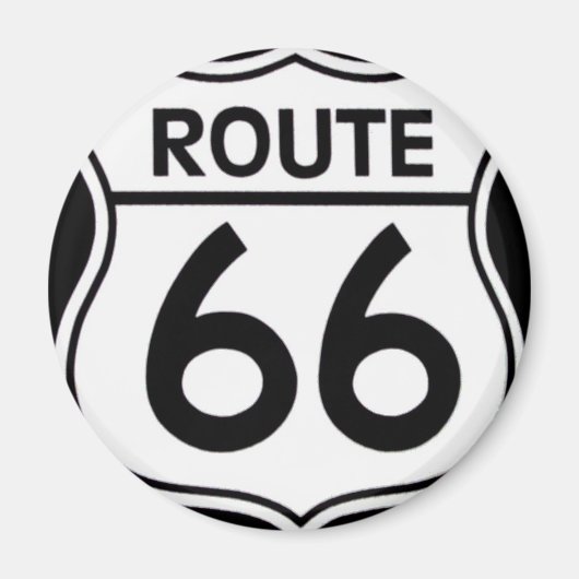 Iman "ROUTE 66" Magneet (Voorkant)