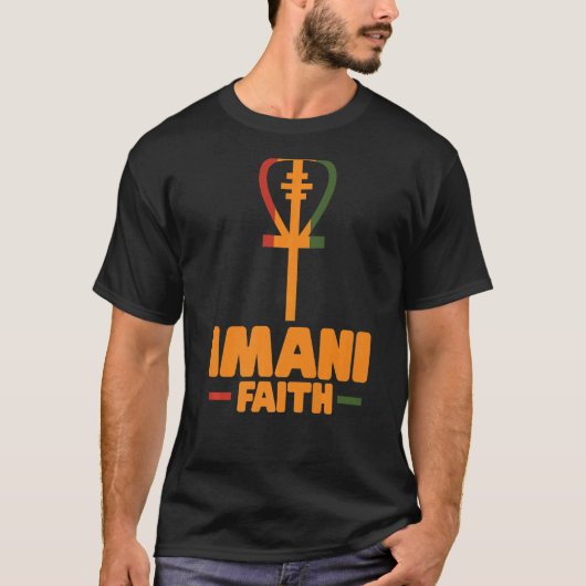 Imani Faith Kwanzaa festival Afrikaanse tradities  T-shirt (Voorkant)