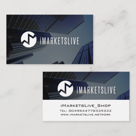 iMarketsLive Business Card1 Visitekaartje (Voorkant / Achterkant)
