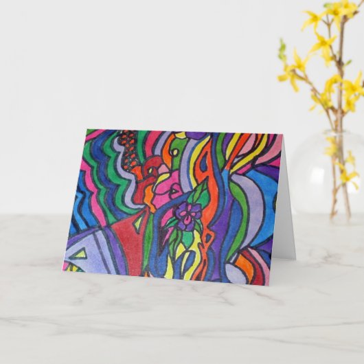 Imatindruk # 2 kaart (Gele Bloem)