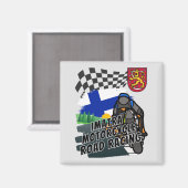 Imatra Motorcycle Road Racing in Finland Magneet (Voorkant / Achterkant)