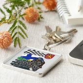 Imatra Motorcycle Road Racing in Finland Sleutelhanger (Zijkant)