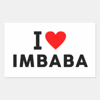 Imbaba Egypte liefde stad hart zoals reizen symboo Rechthoekige Sticker
