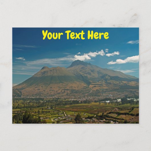  Imbabura vulcano, Ecuador briefkaart (Voorkant)