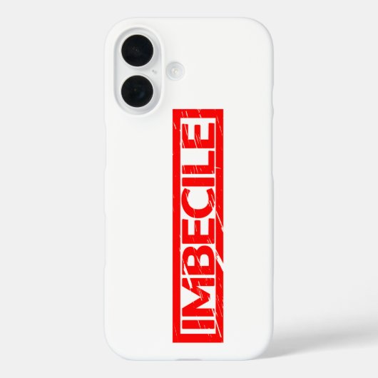 Imbecile Stamp Case-Mate iPhone Case (Achterkant)
