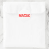 Imbecile Stamp Ronde Sticker (Tas)