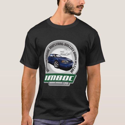 IMBOC '01 True Blue (Mannen) - Black T-Shirt (Voorkant)