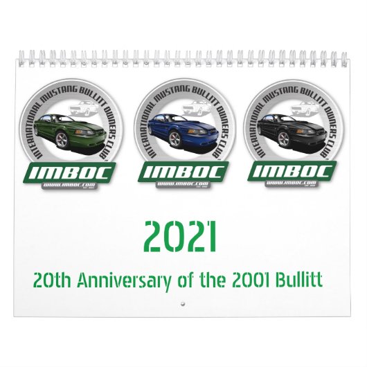 IMBOC 2021 01 Bullitt 20th Jubileum Calendar Kalender (Hoes)