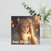 Imbolc Blessings Celebrate Return of the Sun Feestdagenkaart (Staand voorkant)