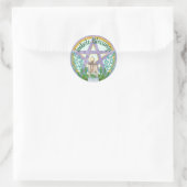 Imbolc Blessings Celtic Wicca Holiday Pentacle Ronde Sticker (Tas)