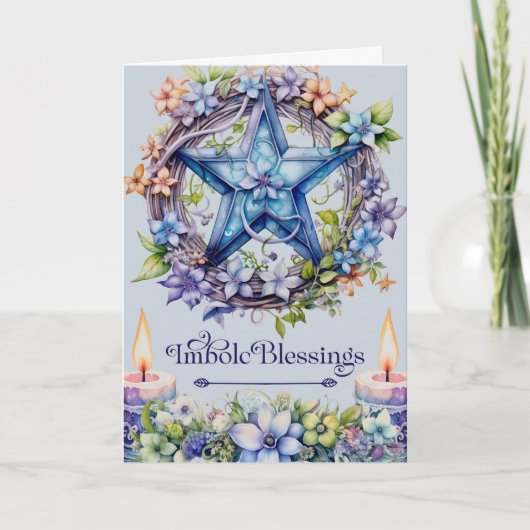 Imbolc Blessings St. Brigades Day Candlemas Feestdagen Kaart (Voorkant)