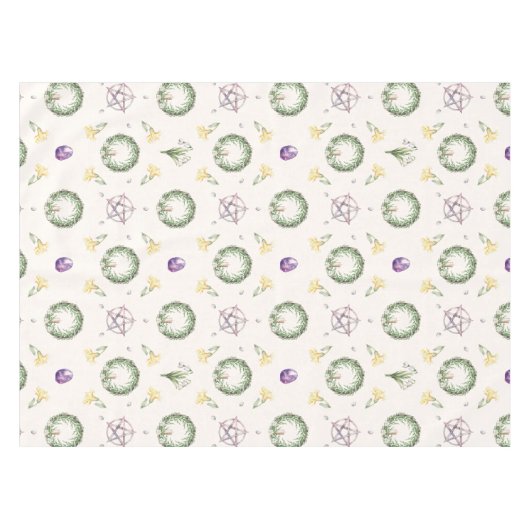 Imbolc Brigid Candlemas Alter Tafelkleed (Voorkant (Horizontaal))