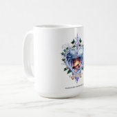 Imbolc Candle Veil T-Shirt | Veiled Rebirth Flame Koffiemok (Voorkant links)