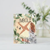 Imbolc Candlemas Pagan Fantasy Art Briefkaart (Staand voorkant)