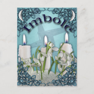 Imbolc Candlemas Pagan Fantasy Art Briefkaart