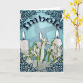 Imbolc Candlemas Pagan Wenskaart Kaart (Gele Bloem)