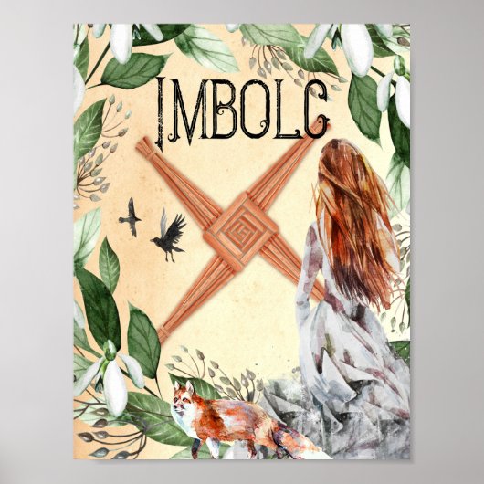 IMBOLC, CANDLEMAS WICCAN SABBAT POSTER (Voorkant)