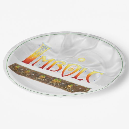 Imbolc druppelt papieren Borden Papieren Bordje (Gekanteld)