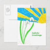Imbolc Greetings Postcard Briefkaart (Voorkant / Achterkant)