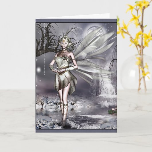 Imbolc Groeten Kaart (Gele Bloem)