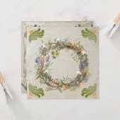 Imbolc Krans Pagina Feestdag Wenskaart Kaart (Voorkant / Achterkant in situ)