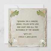 Imbolc Krans Pagina Feestdag Wenskaart Kaart (Achterkant)