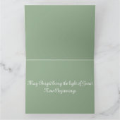 Imbolc Lente Sneeuwklokjes in Groen Kaart (Binnen)