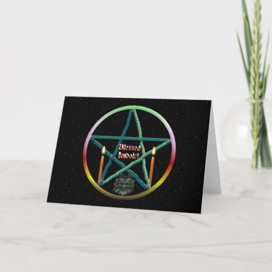 Imbolc Pentacle Kaart (Voorkant)