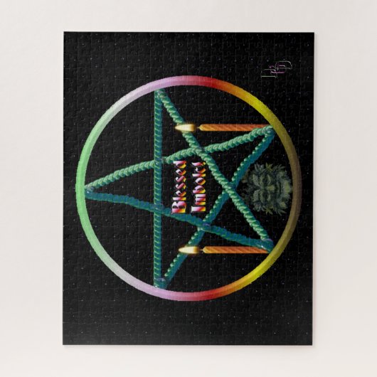 Imbolc Pentacle Legpuzzel (Verticaal)