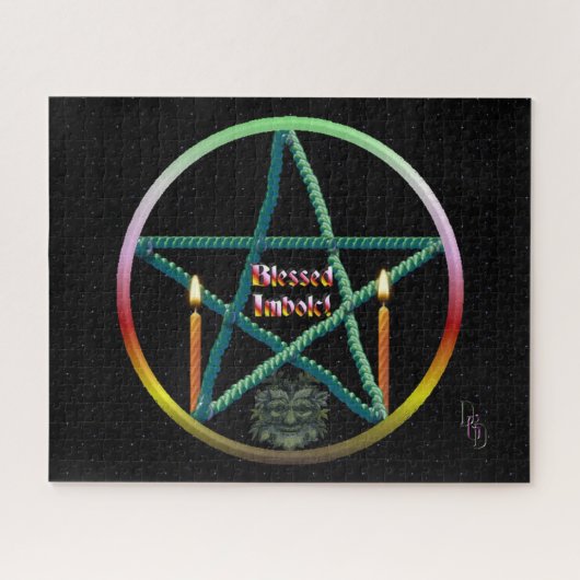 Imbolc Pentacle Legpuzzel (Horizontaal)