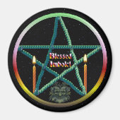 Imbolc Pentacle Magneet (Voorkant)