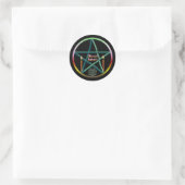Imbolc Pentacle Ronde Sticker (Tas)