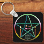 Imbolc Pentacle Sleutelhanger (Voorkant)