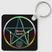 Imbolc Pentacle Sleutelhanger (Achterkant)