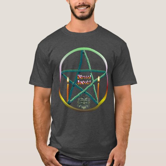 Imbolc Pentacle T-shirt (Voorkant)