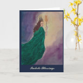 Imbolc-Wenskaart Kaart (Gele Bloem)