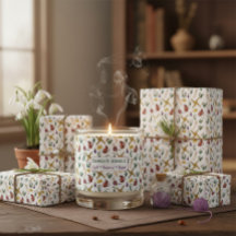 Imbolc Wrapping Paper Pagan Seasonal Pattern 