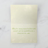 Imbolische druppels feestdagen kaart (Binnen)