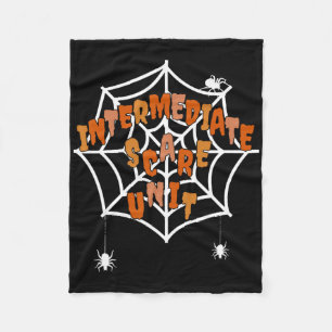 IMCU Intermediate Care Unit Nurse Spooky Halloween Fleece Deken