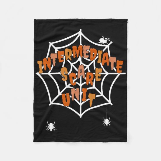 IMCU Intermediate Care Unit Nurse Spooky Halloween Fleece Deken (Voorkant)