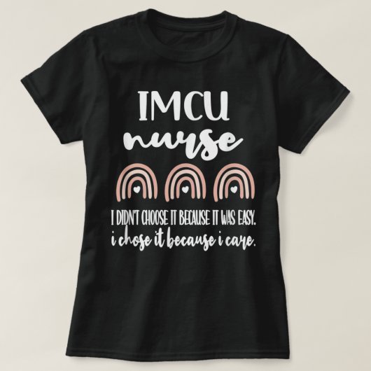 IMCU verpleegkunde tussenpersoon zorgafdeling T-shirt (Design voorkant)