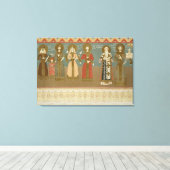 Imereth: frescoes uit het Gelati-klooster, bord Canvas Afdruk (Insitu (Houten vloer))