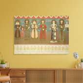 Imereth: frescoes uit het Gelati-klooster, bord Canvas Afdruk (Insitu (Woonkamer))