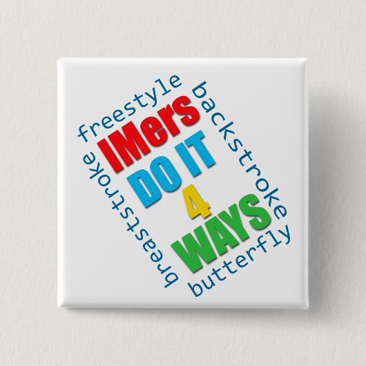 IMers doen het 4 manieren Vierkante Button 5,1 Cm (Voorkant)