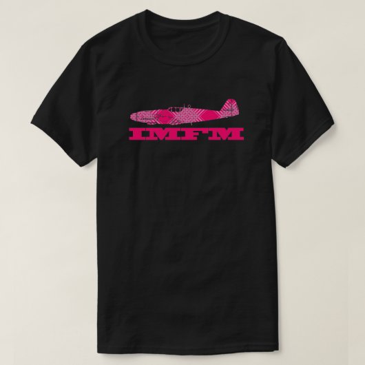 IMFM of "Het is mijn eerste model" Grote Logo #1 T-shirt (Design voorkant)